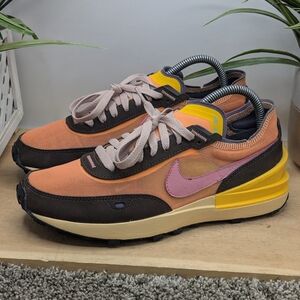 Nike Waffle One Active Fuscia Womens Size 8 Running Shoes Casual Comfort Walking